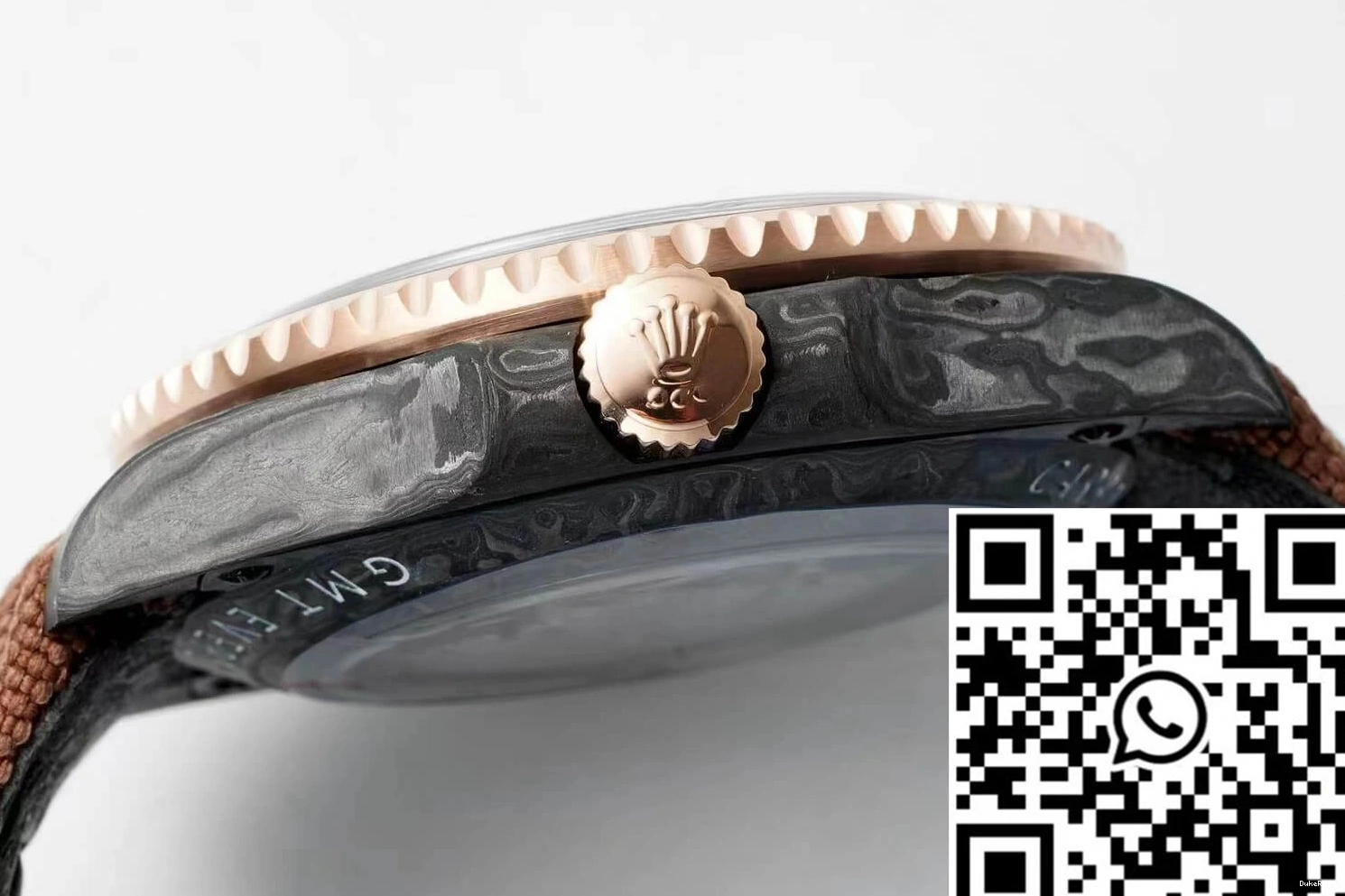 II GMT-MASTER Fiber Strap Fabric Diw Rolex Brown Carbon 0426